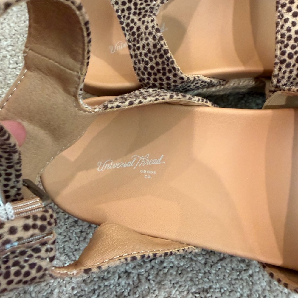 Target Leopard Print Platform Sandals - Picture 5 of 5